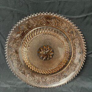 Vintage Pink Tiara Sandwich Glass Large Serving Plate